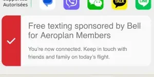 에어 캐나다 무료 카카오톡 서비스 연결