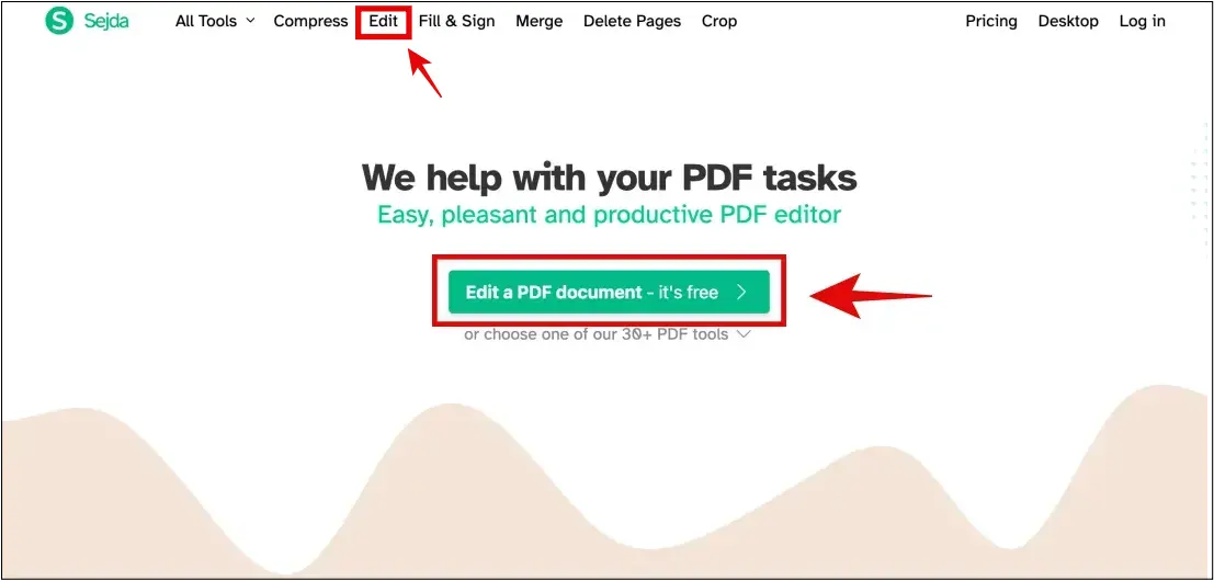PDF 수정하는 사이트 sejda