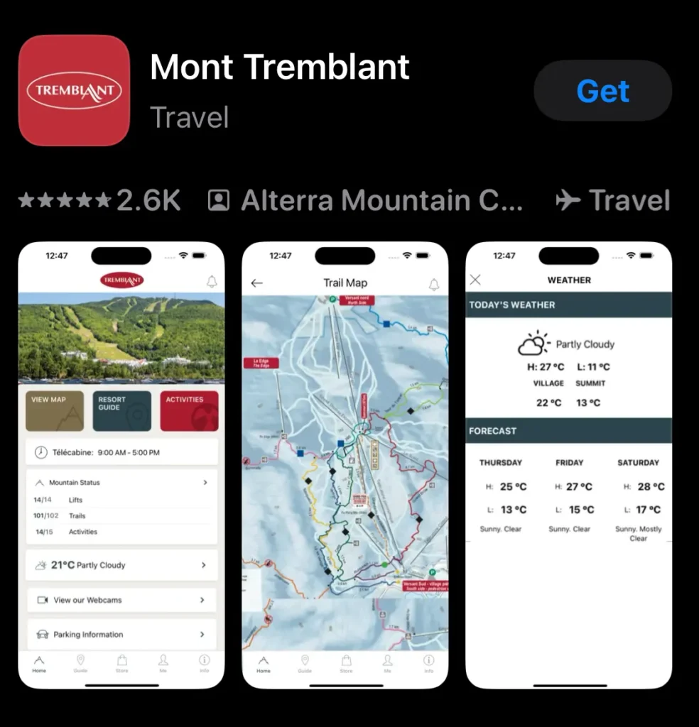 Mont Treamblant 모바일 앱