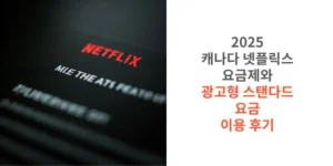 썸네일 2025 캐나다 넷플릭스 요금제와 광고형 스탠다드 요금 이용 후기