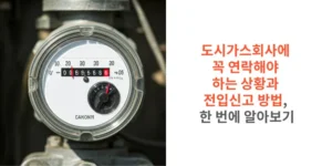 썸네일 도시가스회사에 꼭 연락해야 하는 상황과 전입신고 방법, 한 번에 알아보기