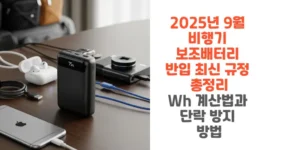 2025년-9월-비행기-보조배터리-반입-최신-규정-총정리-Wh-계산법과-단락-방지-방법-총정리