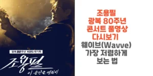 조용필-광복-80주년-콘서트-풀영상-다시보기-웨이브-Wavve-가장-저렴하게-보는-법-썸네일