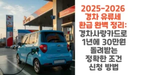 2025-2026-경차-유류세-환급-완벽-정리-경차사랑카드로-1년에-30만원-돌려받는-정확한-조건-신청-방법-썸네일