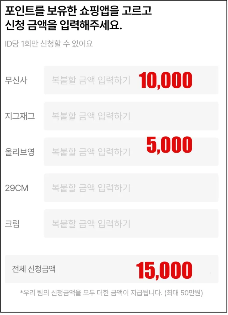 에이블리앱에서-쇼핑앱-신청금액-입력