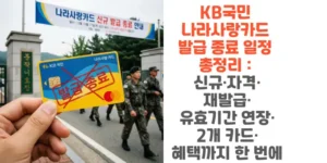 KB국민-나라사랑카드-발급-종료-일정-총정리-신규-자격-재발급-유효기간 -연장-2개-카드-혜택까지 -한-번에-썸네일