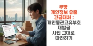 쿠팡-개인정보-유출-긴급대처-개인통관고유부호-재발급-사진-그대로-따라하기-썸네일