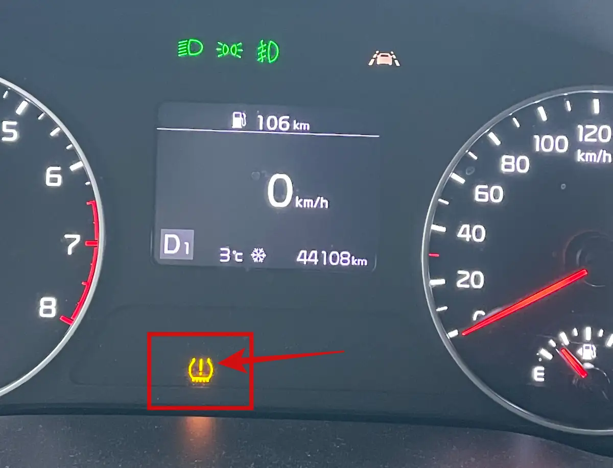 타이어-공기압-경고등