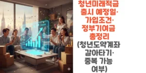 청년미래적금-출시-예정일-가입조건-정부기여금 -총정리-청년도약계좌-갈아타기-중복-가능-여부-썸네일