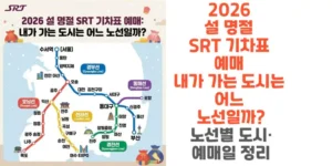 2026-설-명절-SRT-기차표 -예매-내가-가는-도시는-어느 -노선일까-노선별-도시-예매일-정리-썸네일