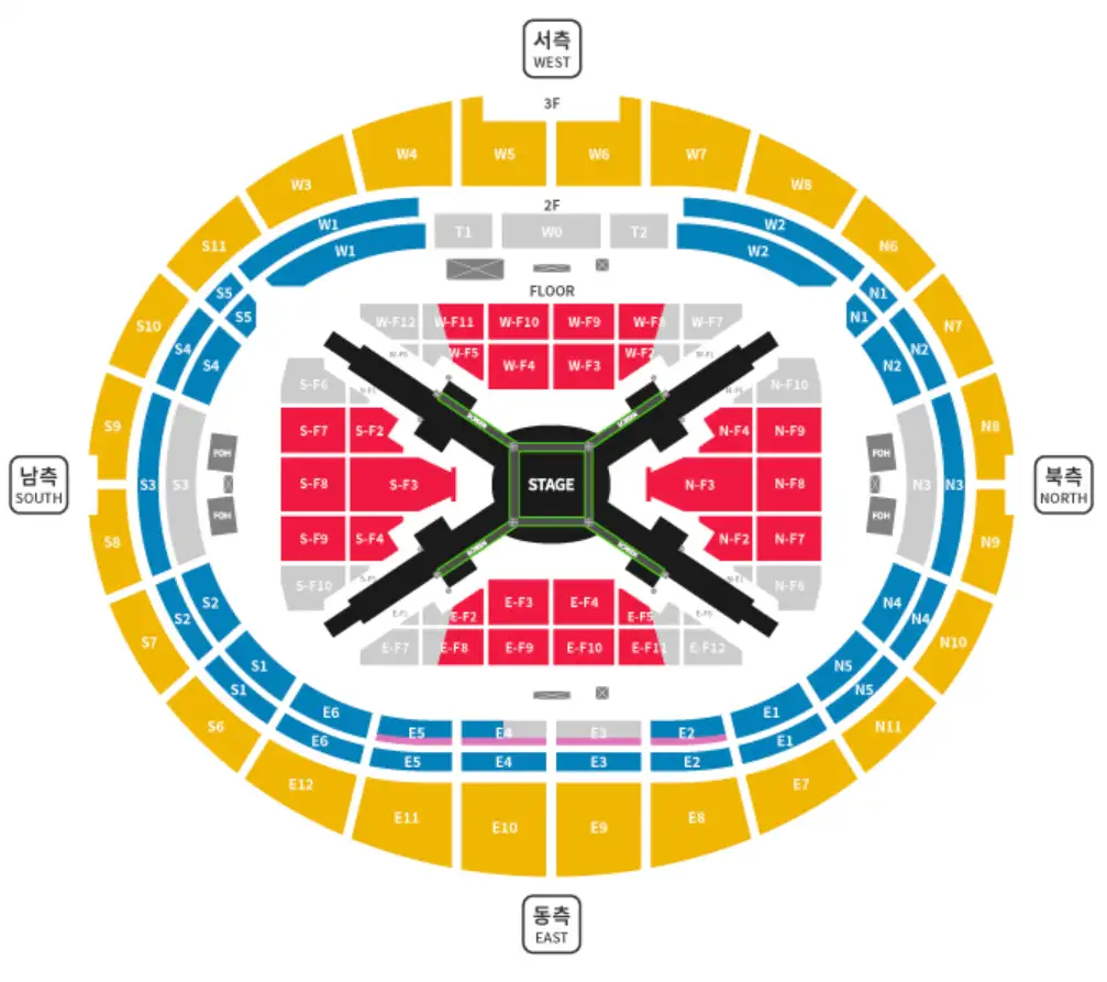 고양종합운동장-좌석배치도 