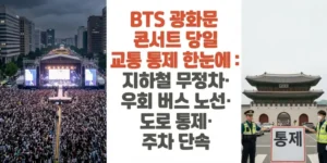 BTS-광화문-콘서트-당일-교통-통제-한눈에 -지하철-무정차-우회-버스-노선-도로-통제-주차-단속-썸네일